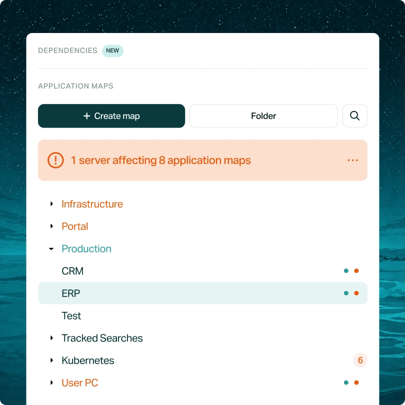 Plan with dependency data